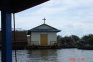 Floating Church - didn't notice a floating grave yard, but who knows?!