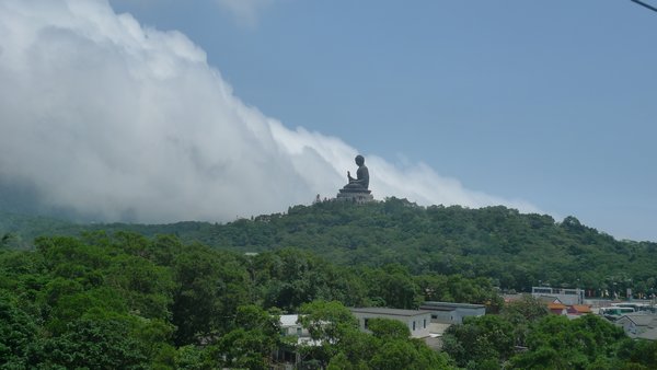 Big Buddha set fra bjergbanen