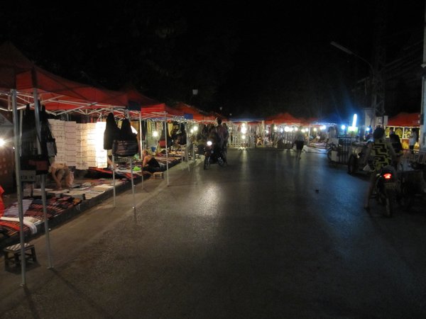 the night market in luang prabang