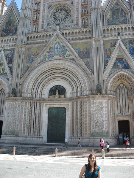 Me in front of the Orvieto Cathedral