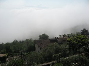 The view above the clouds in Todi