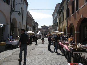 The Flee Market in Montagnana