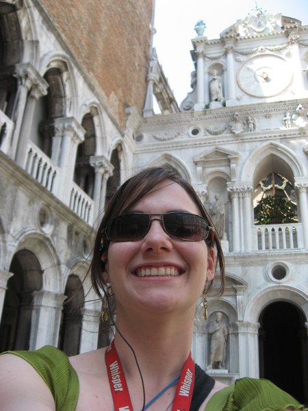 Me inside one of the courtyards of the Venitian Palace