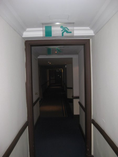 apparently you run to the exit