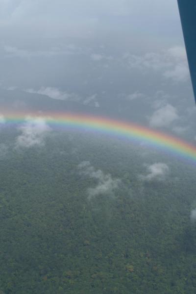 Rainbow from the airplane