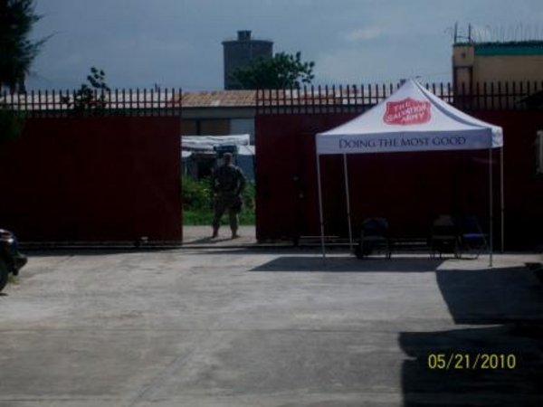 US Army Guard at SA warehouse