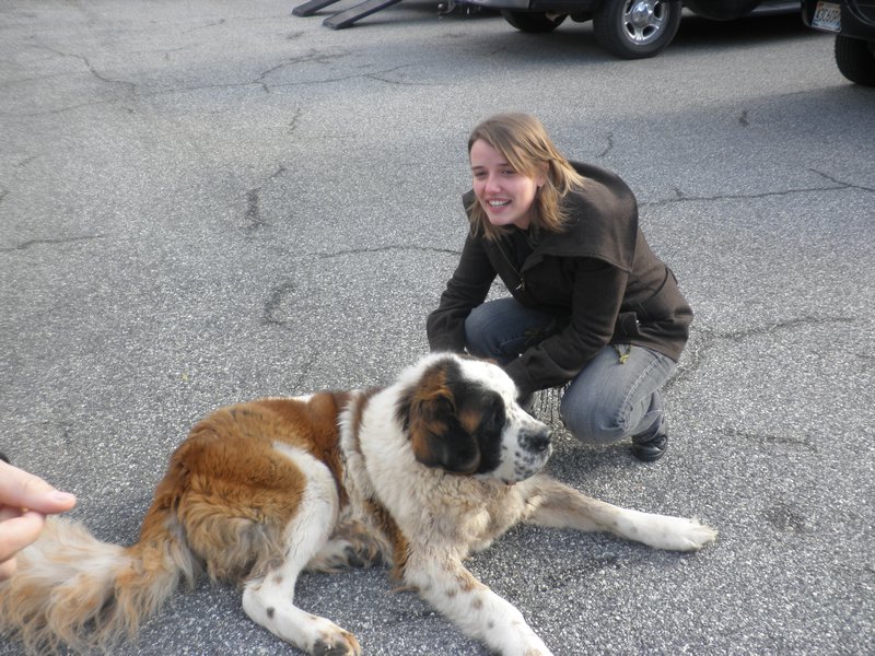 Maud met hond