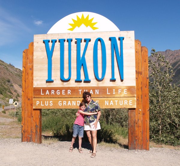 Grammy and me in the Yukon Territory