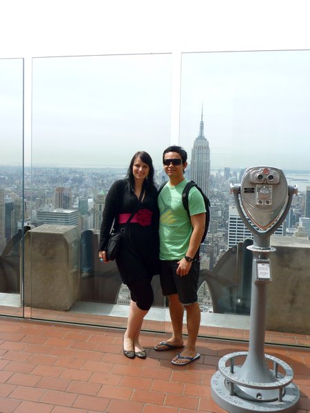 Cally and I on top of the Rock