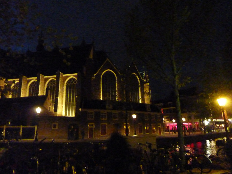 Church and red light district