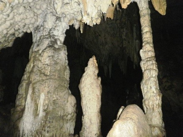 Stalagmites and stalactates...
