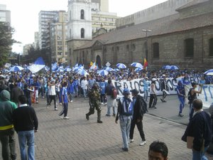 Bogota football fans