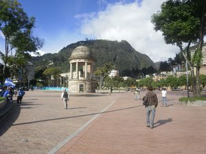 nothern part of Bogota with the Monserrate mountain in the behind