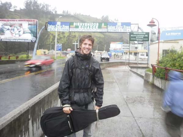 John at the border of Colombia and Ecuador