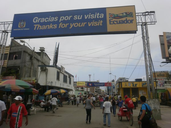 crossing the border to Peru