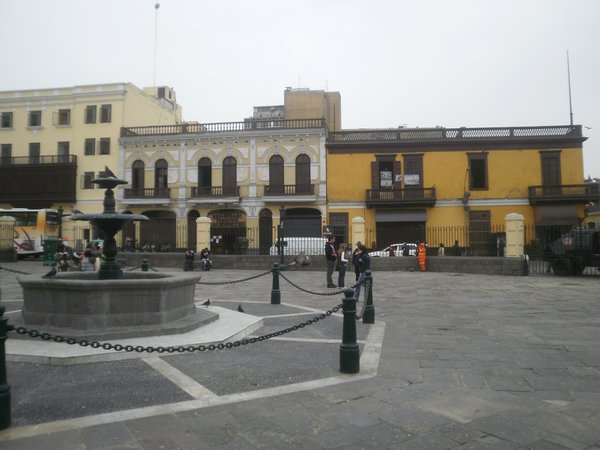Square before the catacombs