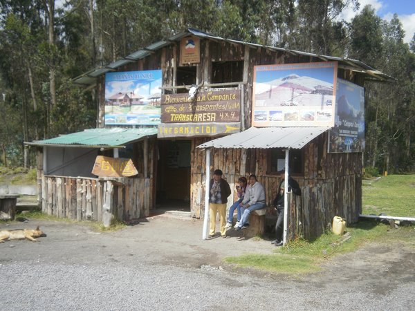 entrance to the Parque Nacional Cotopaxi