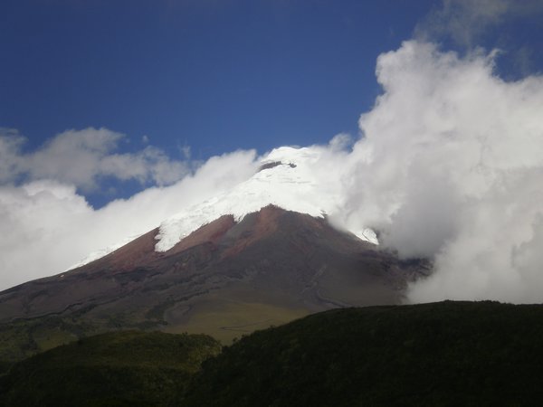 first photo of the volcano