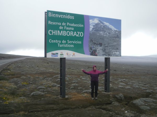 entering Parque nacional Chimborazo (4.300m)