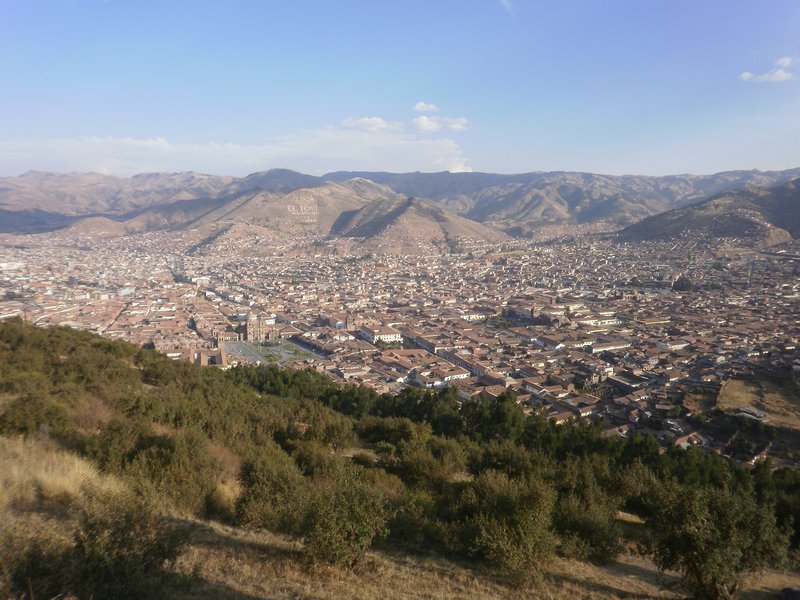 the panorama of Cuzco