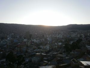 sunset in La Paz