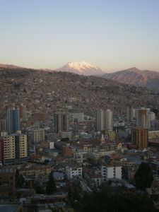 Illimani and La Paz