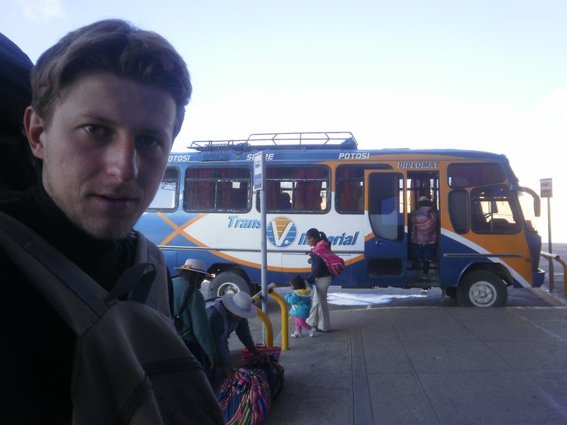 me and the bus to Sucre