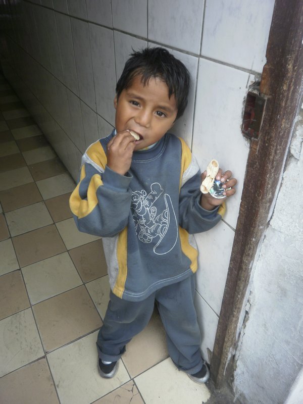 a boy in Sucre