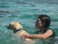Swimming with Aqua dog