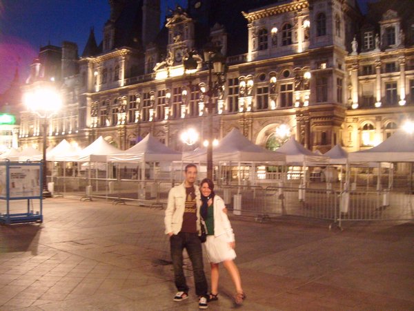 Kamel and me in front of French City Hall