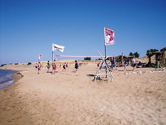 Beach Volleyball training at Issos Beach