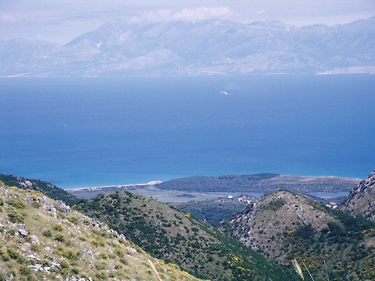 View to Cape Agia Ekaterini (Corfu's northernmost point)