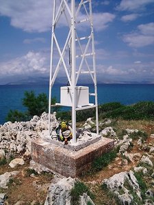 Beacon at Cape Agia Ekaterini