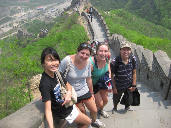 On our way down Badaling