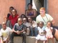 Milumbe and i with some of the kids from Kawambwa orphanage