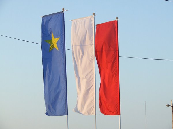 Une version du drapeau acadien