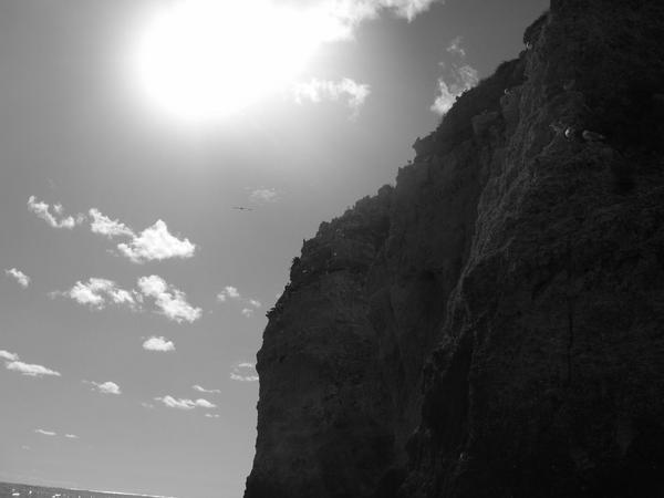 Sun and Cliffs