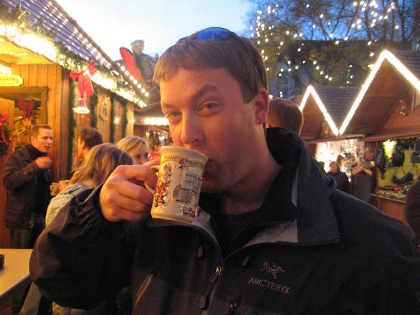 Mike with Gluhwein