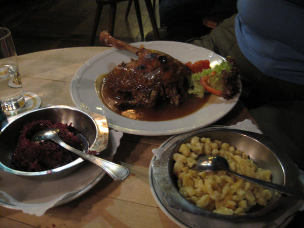 Dinner in Nurnberg - Goose