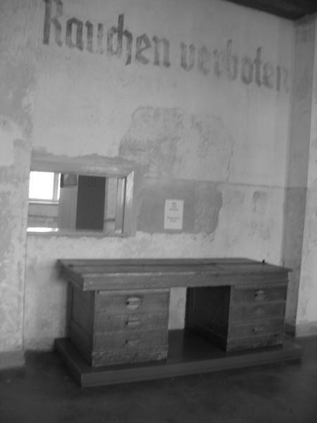 Desk Used for Checking in Prisoners