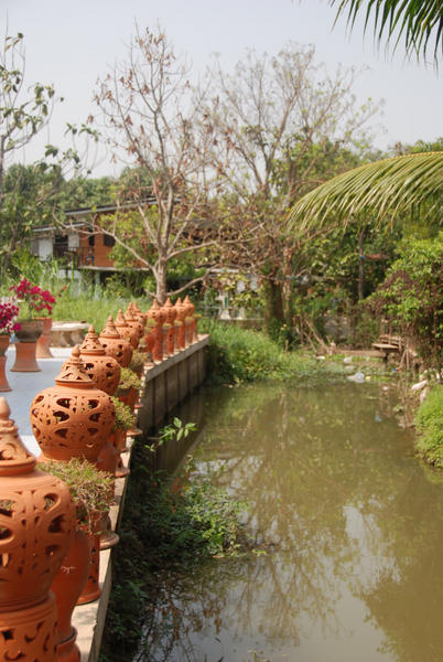 Pottery by a Waterway