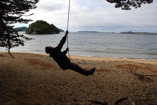 Mike on a Swing @ Ulva Island