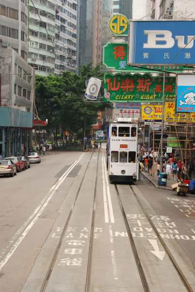 Hong Kong From Double Decker Tram