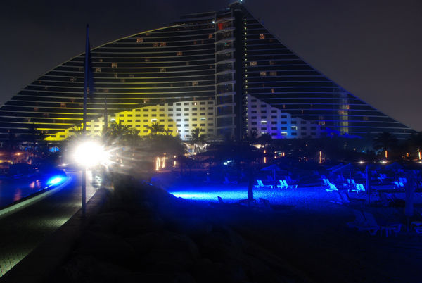 Jumeirah Beach Hotel at Night
