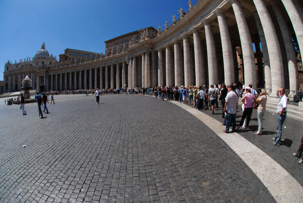 The Line to Get Into St Peters