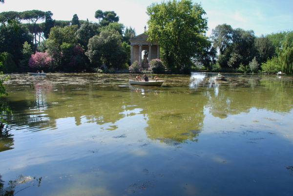 Lake in Villa Borghese Park