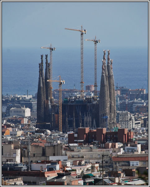 A Distant View of La Sagrada Familia