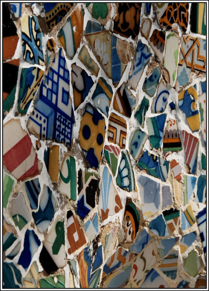 Gaudi Mosaic Closeup 