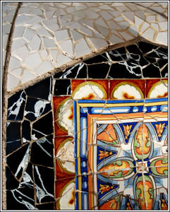 Gaudi Mosaic Closeup
