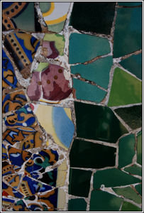 Gaudi Mosaic Closeup